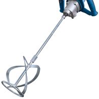 Scheppach mixer attachment with long handle and spiral mixing bowl