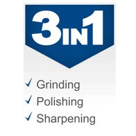 Grinding, polishing, and sharpening features for grinding machine