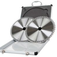 Scheppach double blade circular saw insert, 315 mm diameter, close-up view