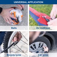 Versatile tool for air regulation across different items: air mattresses, sports balls, bicycle and car tires