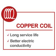 Copper coil featuring long service life and improved electrical conductivity for Scheppach motor tools