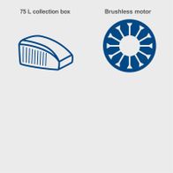 75L collection box and brushless motor for battery-powered lawnmower BC-MP470-X