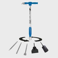 Aero² Spade 5-in-1 set with pneumatic hammer and various spade heads