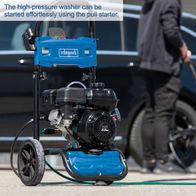 Pressure washer with pull starter for easy start, Scheppach HCP5000 model