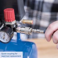 Quick-coupling compressor for rapid tool replacement in HC08Si series