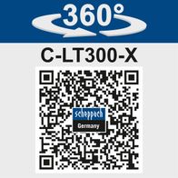 360° rotation for precise operation on Scheppach C-LT300-X cordless trimmer