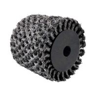 Scheppach tool with fine bristle roller for precise surface finishing