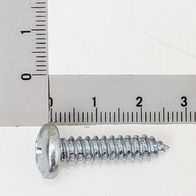 Oval head sheet metal screw, 6.3 x 26 mm, DIN 7981