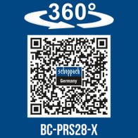 360° rotation feature for precise adjustment of Scheppach cordless pruning shear BC-PRS28-X