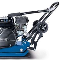 Scheppach vibrating plate showing engine and handling mechanism