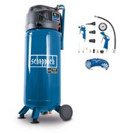 Stand air compressor HC51V with 50L tank, 10 bar capacity, oil-free set including 13 accessories and 10m hose.