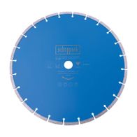 Scheppach diamond cutting disc, segmented, Ø 350 mm, featuring max speed and safety icons