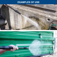 Scheppach high-pressure cleaner with nozzle for precise water jet cleaning