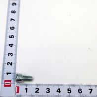 Cylindrical head screw with thread, scale indicating size