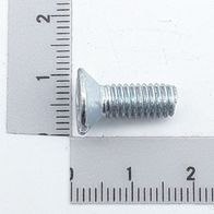M6 countersunk screw, 16 mm long, DIN 963 standard
