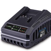 Scheppach battery charger with digital display and status indicators