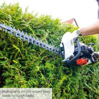 High-quality double-edged steel blade for robust hedge trimmer with 600 mm cutting length