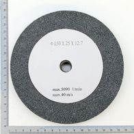 Grinding disc with dimensions Ø 150 x 25 x 12.7 mm, close-up view