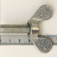 Wing screw with integrated socket, M10x30, Scheppach