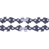 Saw chain Kangxing 3/8LP-40. Length 10" - Pitch 3/8 (9.525 mm) - Drive link thickness 1.3 mm. The saw chain is shown from the front.