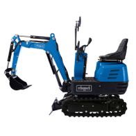 Compact excavator with caterpillar drive and seating, Scheppach EXC815, 8.5 HP