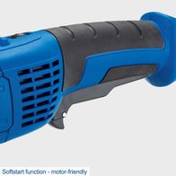 Scheppach machine featuring soft-start for motor-friendly operation