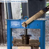 Scheppach stone splitter with transport lug for easy loading