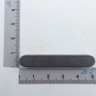 Stainless steel oval key with DIN 6885 specification, size 8x7x50 mm