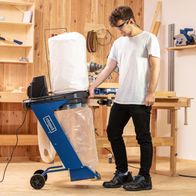 Scheppach DIY dust extractor with bag and attachment for woodworking