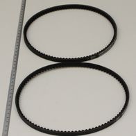 Scheppach set of two 622mm toothless V-belts, 10mm wide
