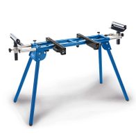 Scheppach universal mitre saw stand with height-adjustable legs and adjustable support width