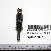 Glow plug G4B-10.5V HS with label and barcode