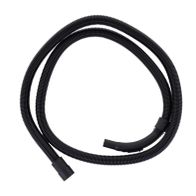 Flexible suction hose with connection fittings