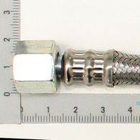 Flexible Scheppach exhaust pipe with M14x1,5 connection, braided