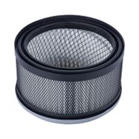Air or oil filter element with metal mesh and filter paper