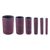 Sanding sleeve set with varying sizes (13 mm to 76 mm) for Scheppach DIY