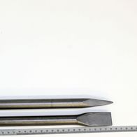 Scheppach pointed and flat chisel set SDS-Max with scale reference