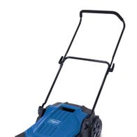 Scheppach push sweeper with brush attachment for detailed cleaning