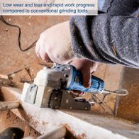 Scheppach paint remover showing low wear and rapid work efficiency