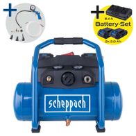Cordless compressor set with batteries and charger for Scheppach C-ACT160/6-X