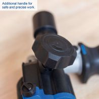 Ergonomic handle for safe and precise operation of the grinding machine