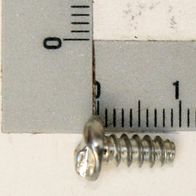 Single-use screw with thread, approx. 4.2 mm diameter and 9.5 mm length