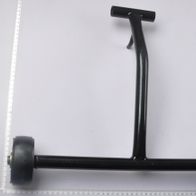 Wheel assembly with handle for machinery