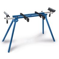 Universal mitre saw stand with integrated tool holders for DIY projects