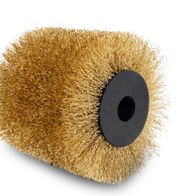Scheppach brass wire brush with fine wire bristle head