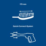 Scheppach Quick-Connect System with 170 mm bridge length for accurate connections