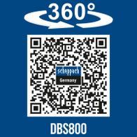 360° rotation feature for precise Scheppach tool operation (DBS800)