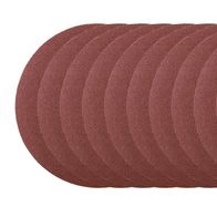 Set of 10 sanding paper pads (150 mm Ø, G 120) for fine grinding