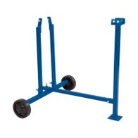 Mobile frame with two sturdy wheels for transport applications