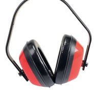 Hearing protection by Scheppach, photographed from the front.